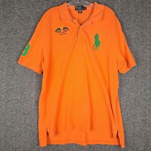Polo Ralph Lauren Short Sleeve Big Pony Orange XL Yacht Club